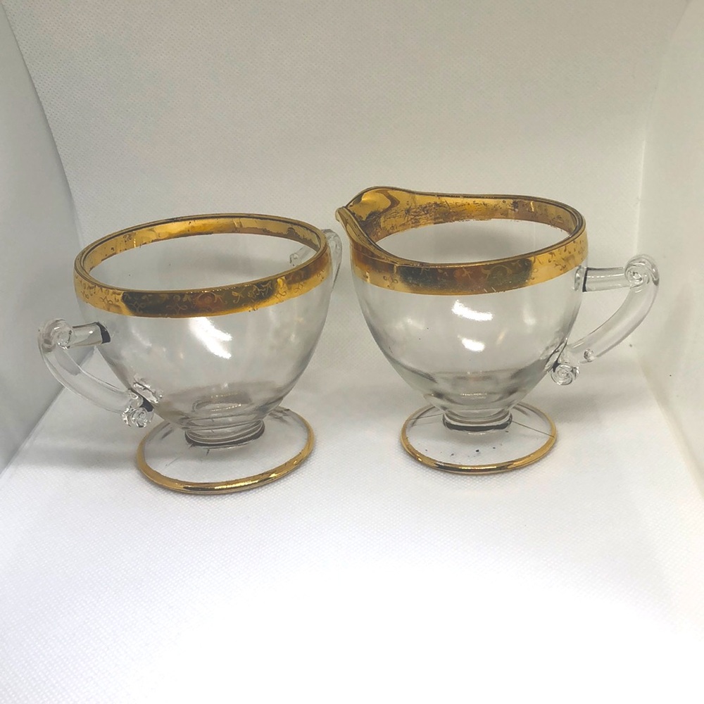 Vintage Cream and Sugar Bowls.